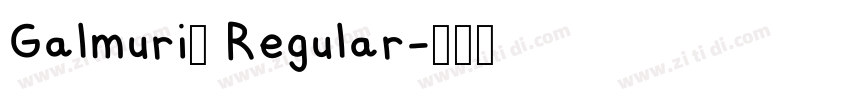 Galmuri9 Regular字体转换